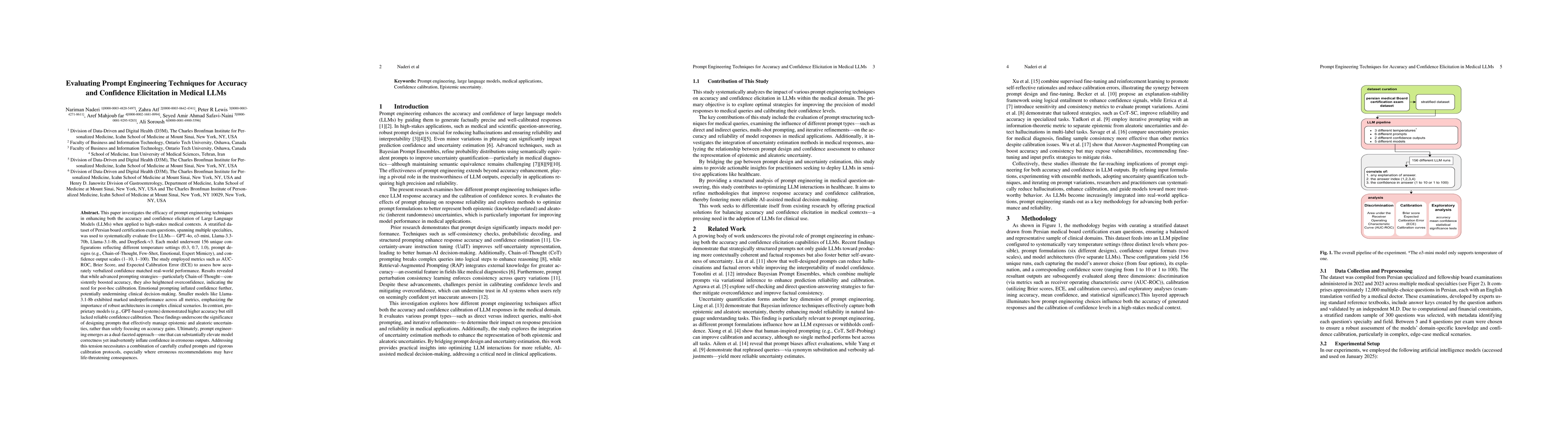 Thumbnail for Evaluating Prompt Engineering Techniques for Accuracy and Confidence
  Elicitation in Medical LLMs