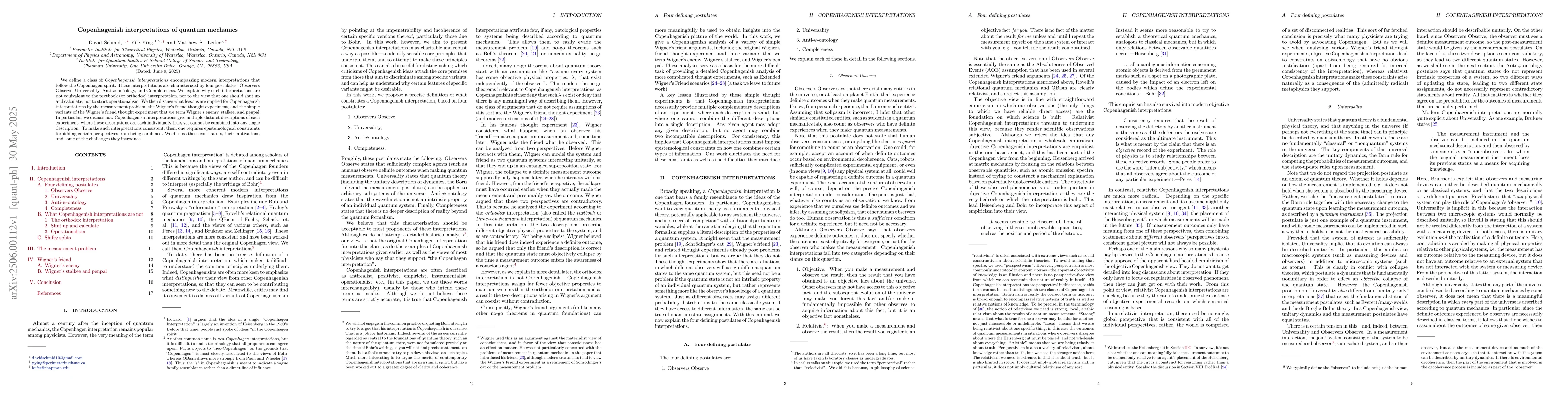 Thumbnail for Copenhagenish interpretations of quantum mechanics