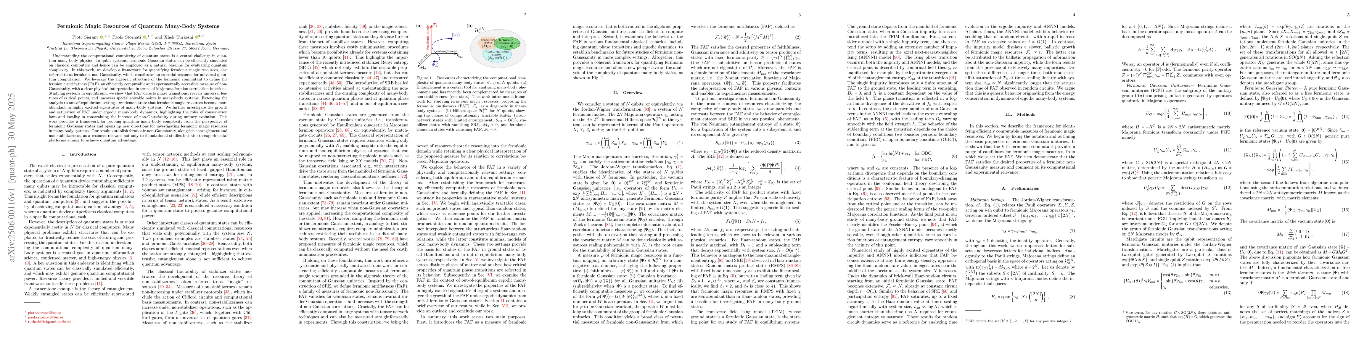 Thumbnail for Fermionic Magic Resources of Quantum Many-Body Systems