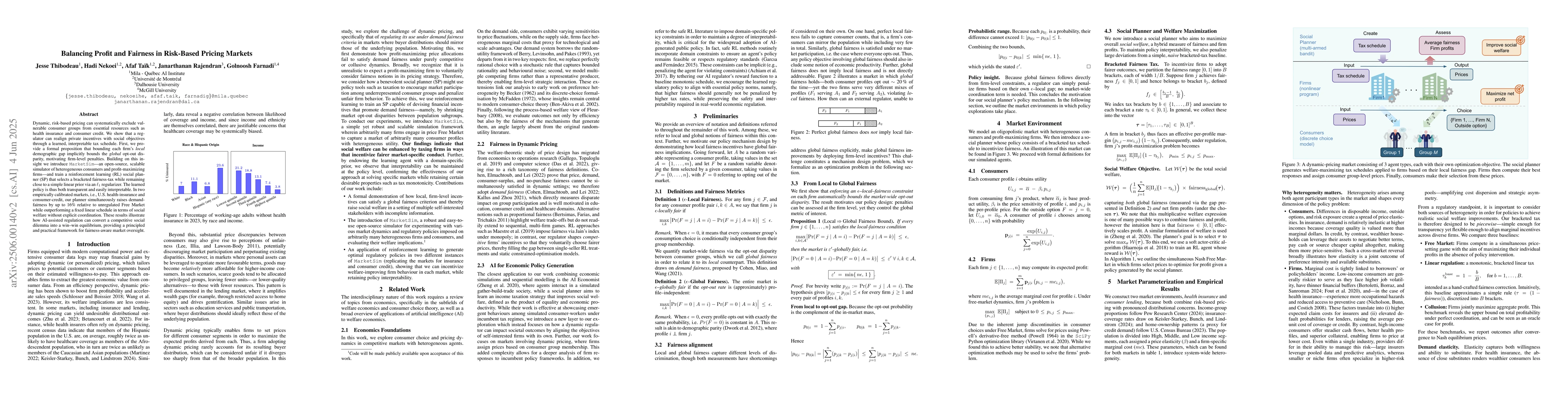 Thumbnail for Balancing Profit and Fairness in Risk-Based Pricing Markets