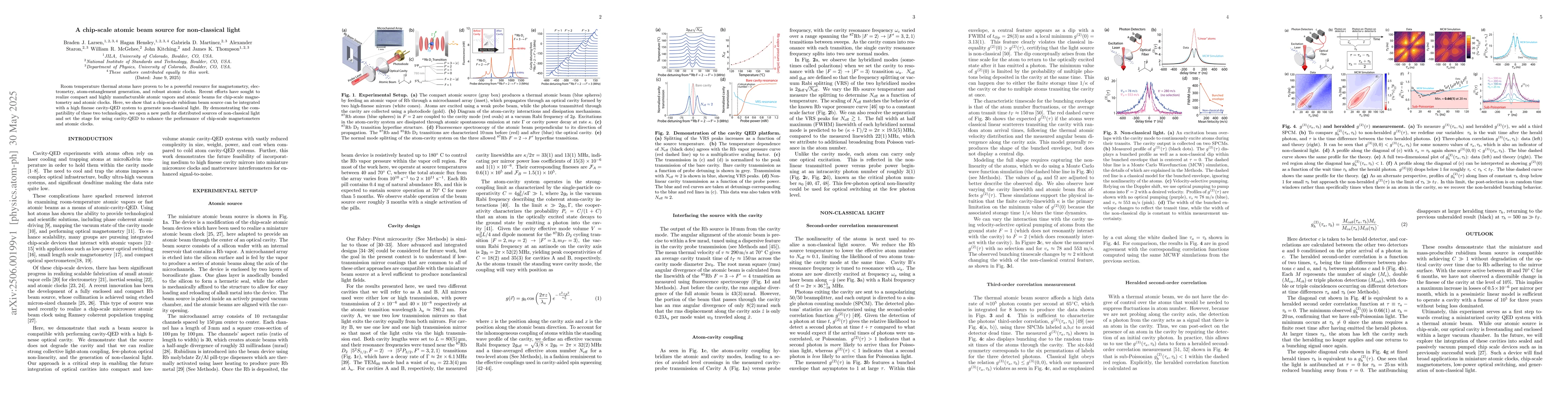 Thumbnail for A chip-scale atomic beam source for non-classical light