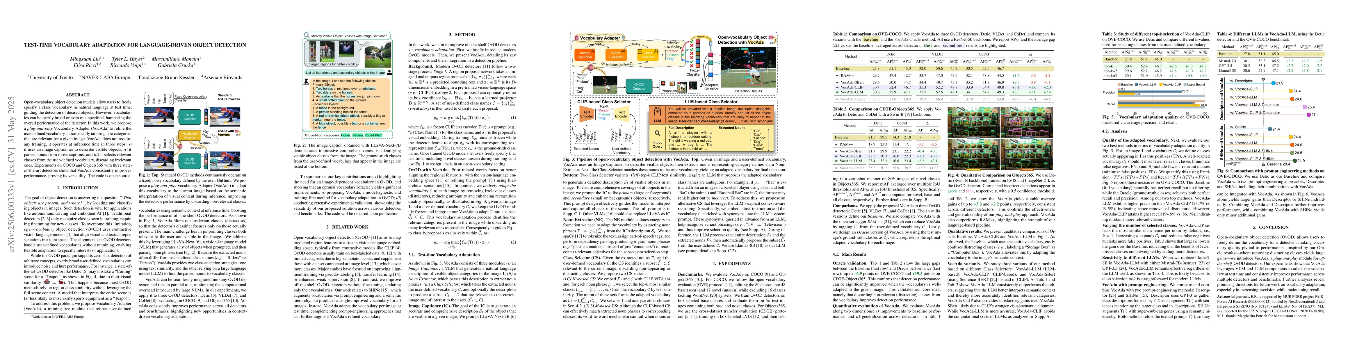 Thumbnail for Test-time Vocabulary Adaptation for Language-driven Object Detection