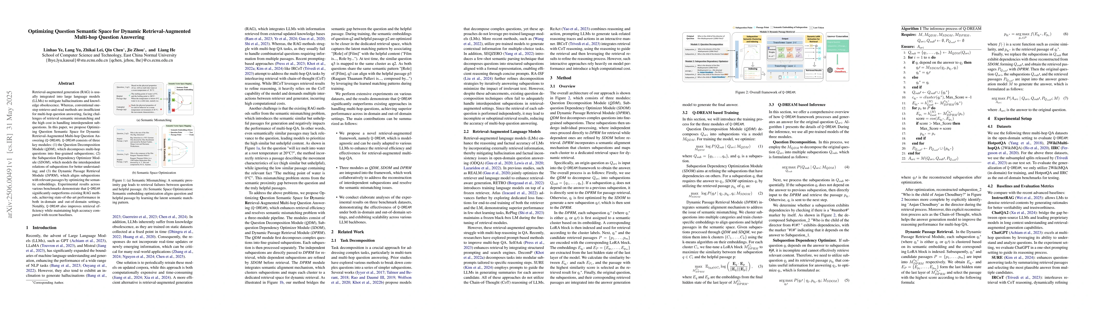 Thumbnail for Optimizing Question Semantic Space for Dynamic Retrieval-Augmented
  Multi-hop Question Answering