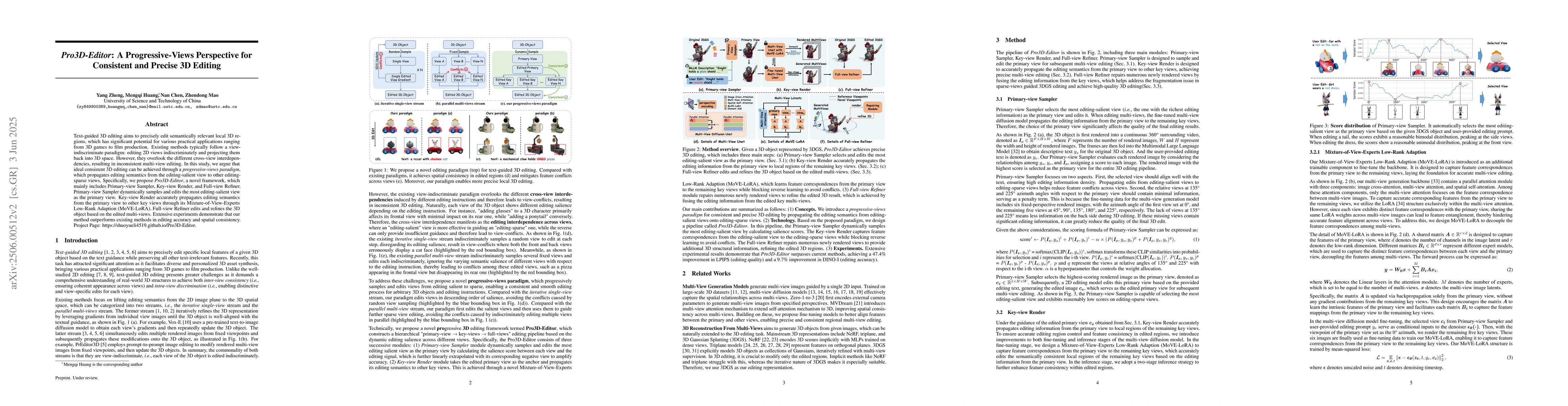 Thumbnail for Pro3D-Editor : A Progressive-Views Perspective for Consistent and
  Precise 3D Editing