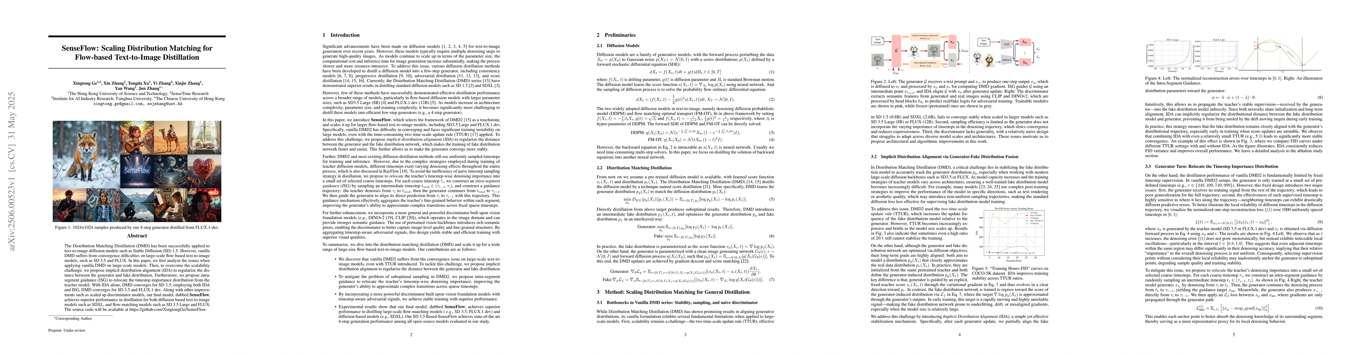 Thumbnail for SenseFlow: Scaling Distribution Matching for Flow-based Text-to-Image
  Distillation
