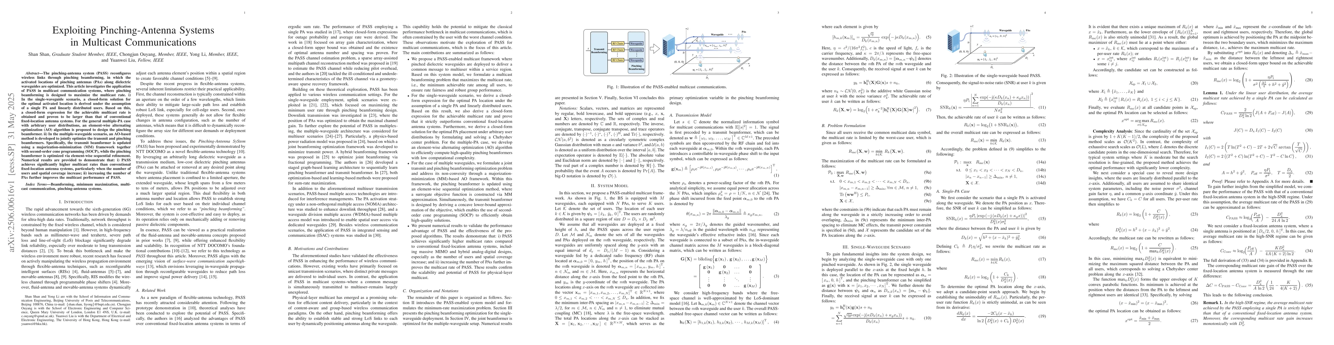 Thumbnail for Exploiting Pinching-Antenna Systems in Multicast Communications