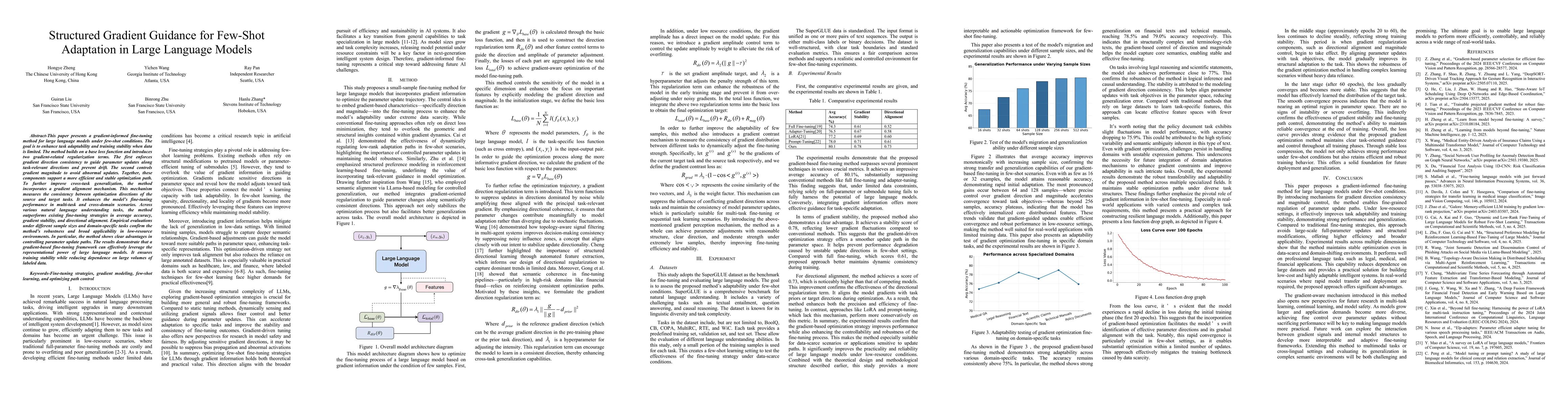 Thumbnail for Structured Gradient Guidance for Few-Shot Adaptation in Large Language
  Models