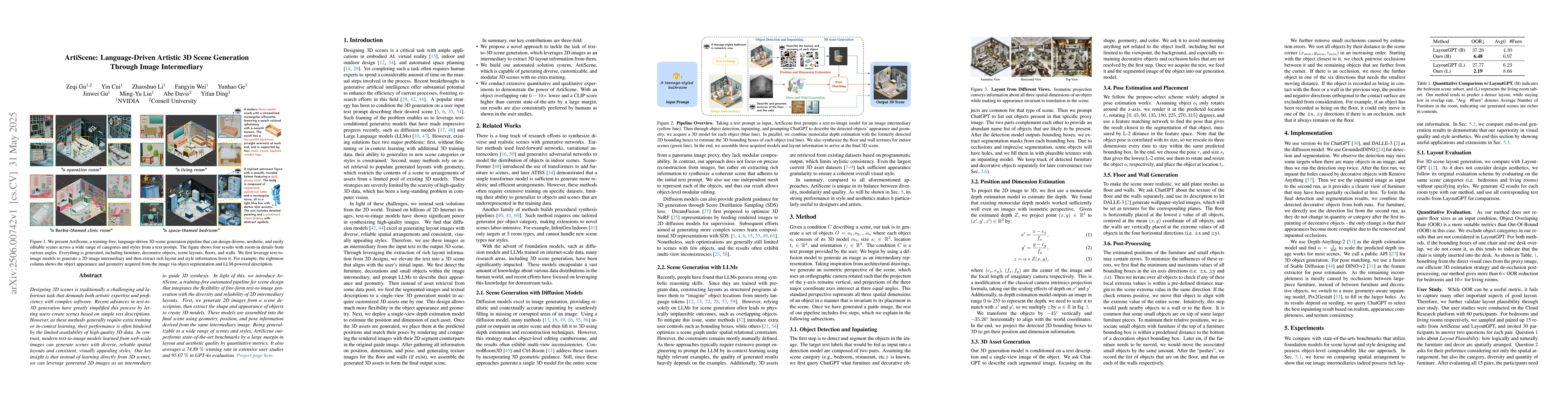 Thumbnail for ArtiScene: Language-Driven Artistic 3D Scene Generation Through Image
  Intermediary