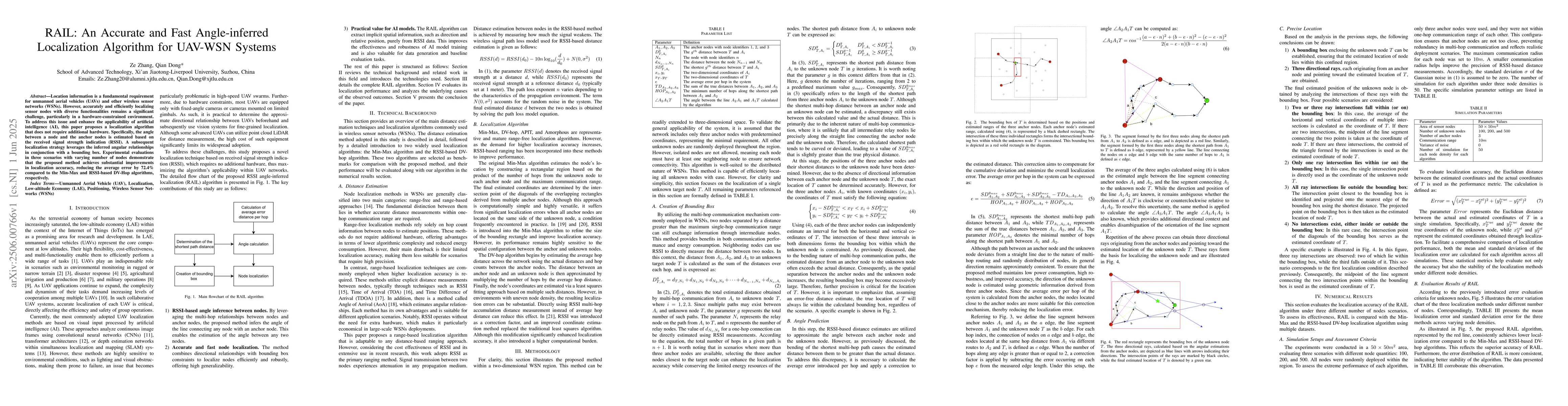 Thumbnail for RAIL: An Accurate and Fast Angle-inferred Localization Algorithm for
  UAV-WSN Systems