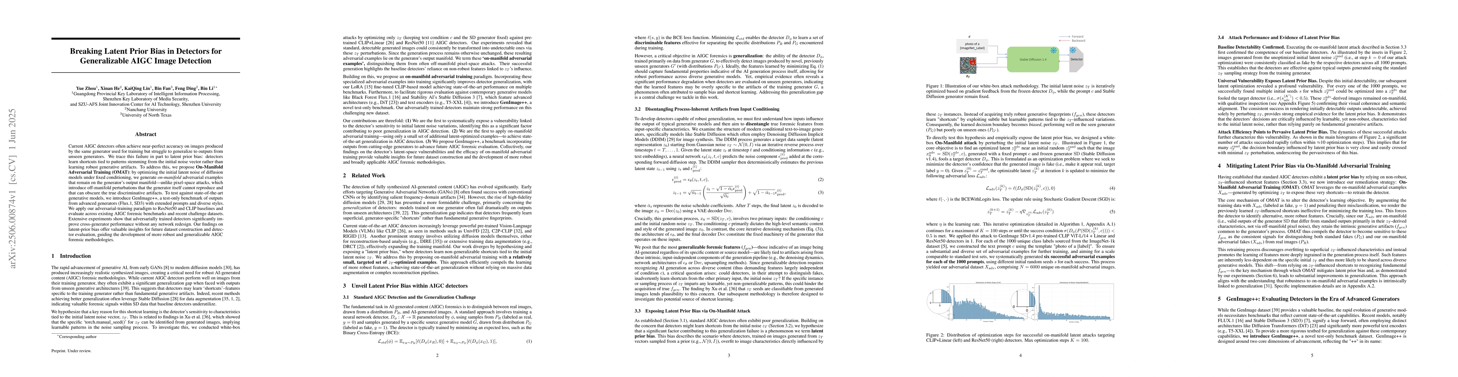 Thumbnail for Breaking Latent Prior Bias in Detectors for Generalizable AIGC Image
  Detection