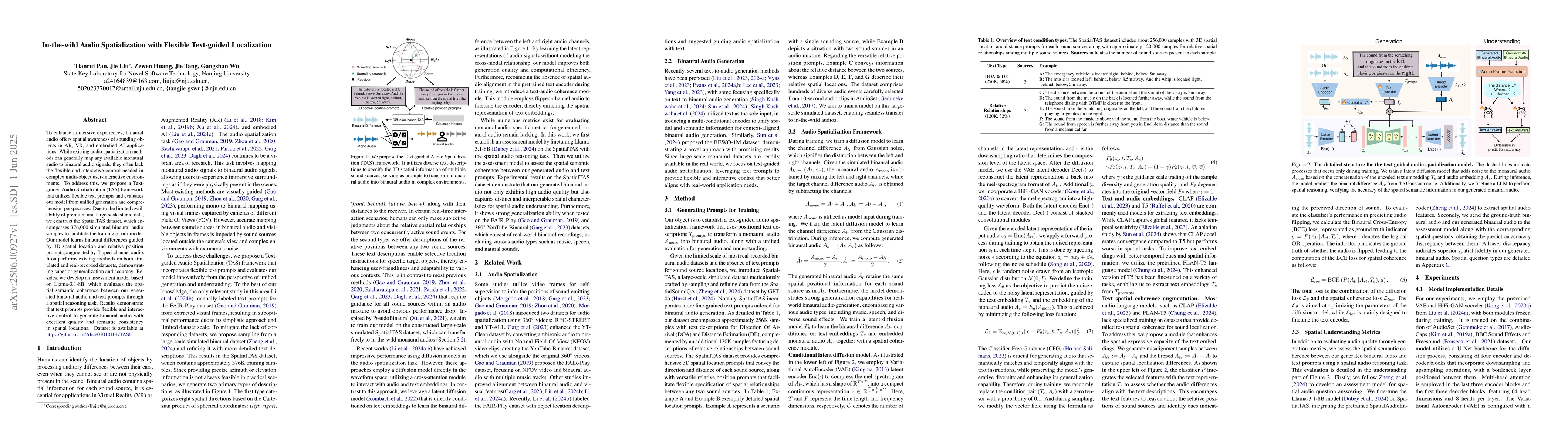 Thumbnail for In-the-wild Audio Spatialization with Flexible Text-guided Localization