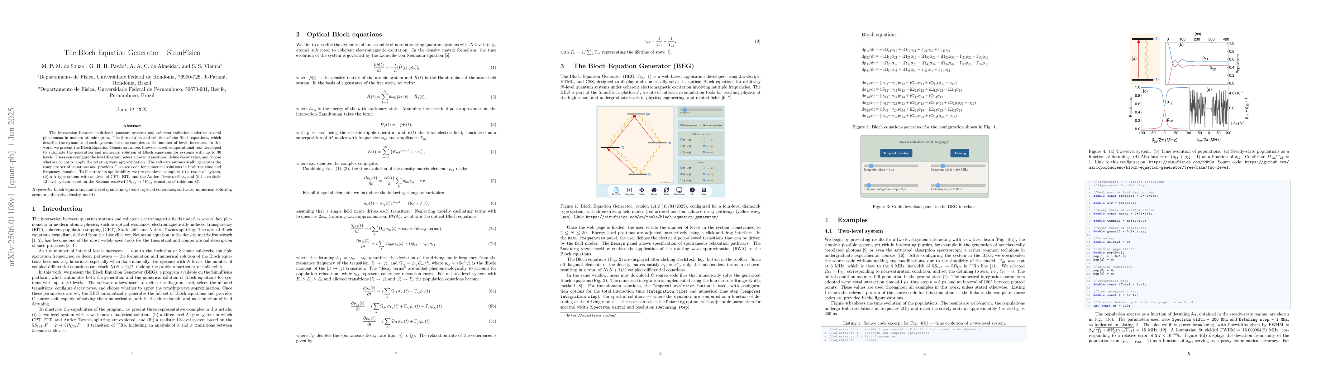 Thumbnail for The Bloch Equation Generator -- SimuFísica