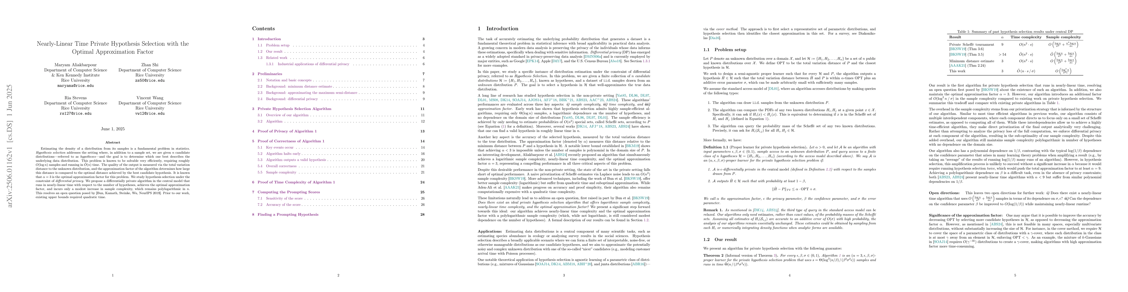 Thumbnail for Nearly-Linear Time Private Hypothesis Selection with the Optimal
  Approximation Factor