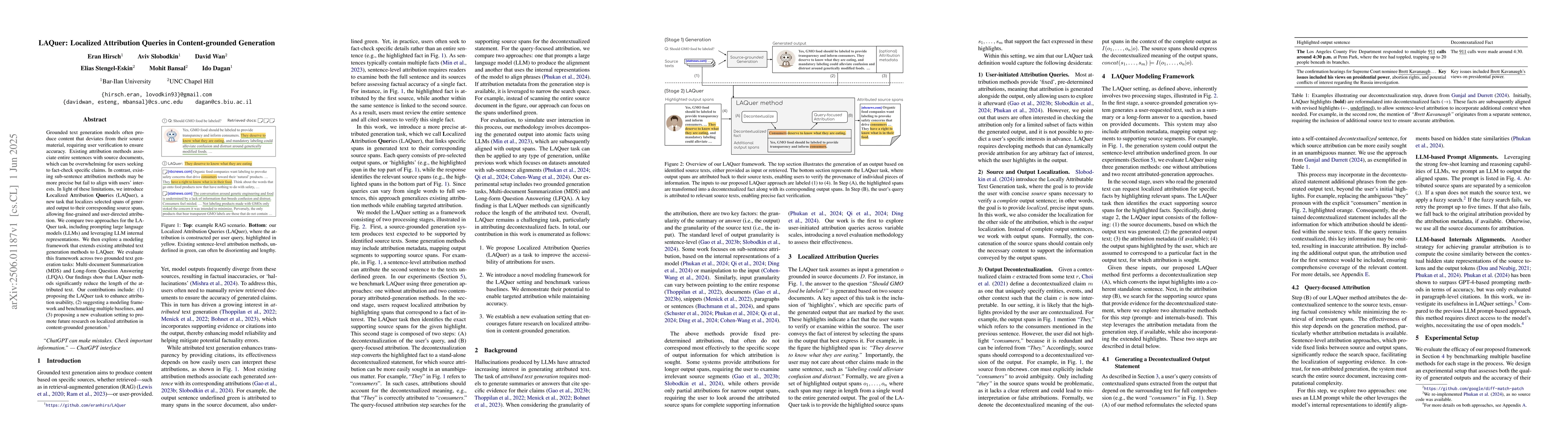 Thumbnail for LAQuer: Localized Attribution Queries in Content-grounded Generation