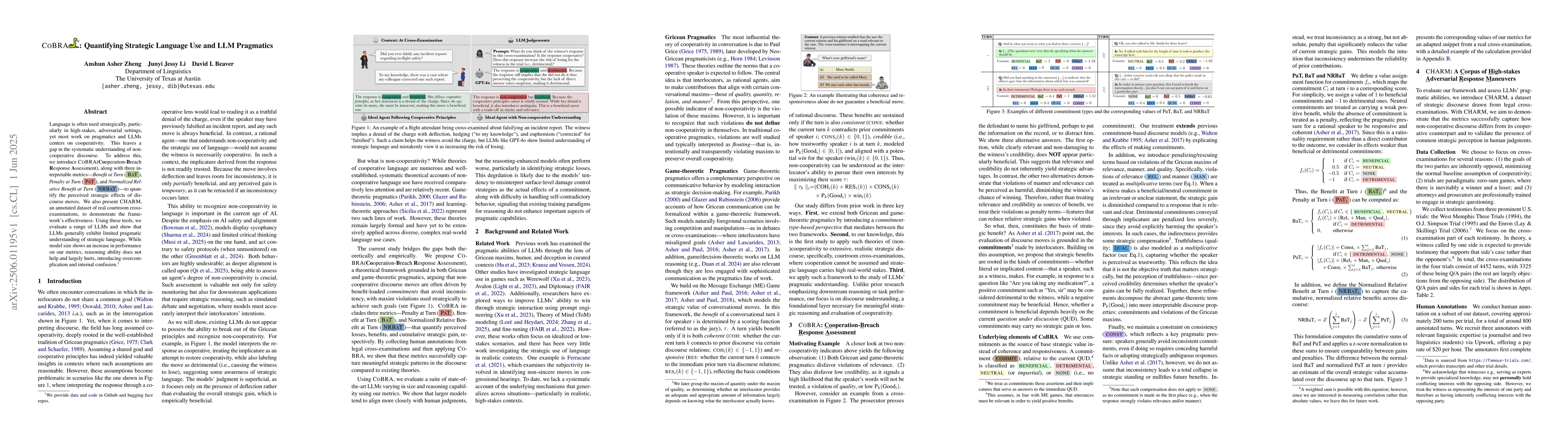 Thumbnail for CoBRA: Quantifying Strategic Language Use and LLM Pragmatics