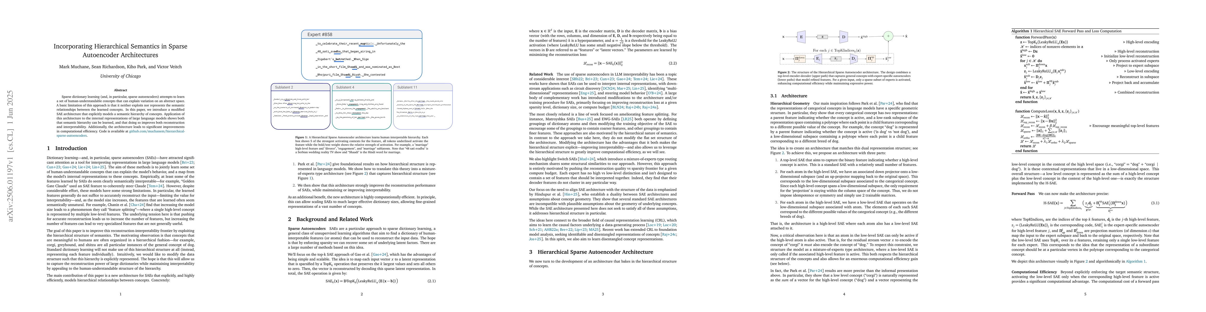Thumbnail for Incorporating Hierarchical Semantics in Sparse Autoencoder Architectures