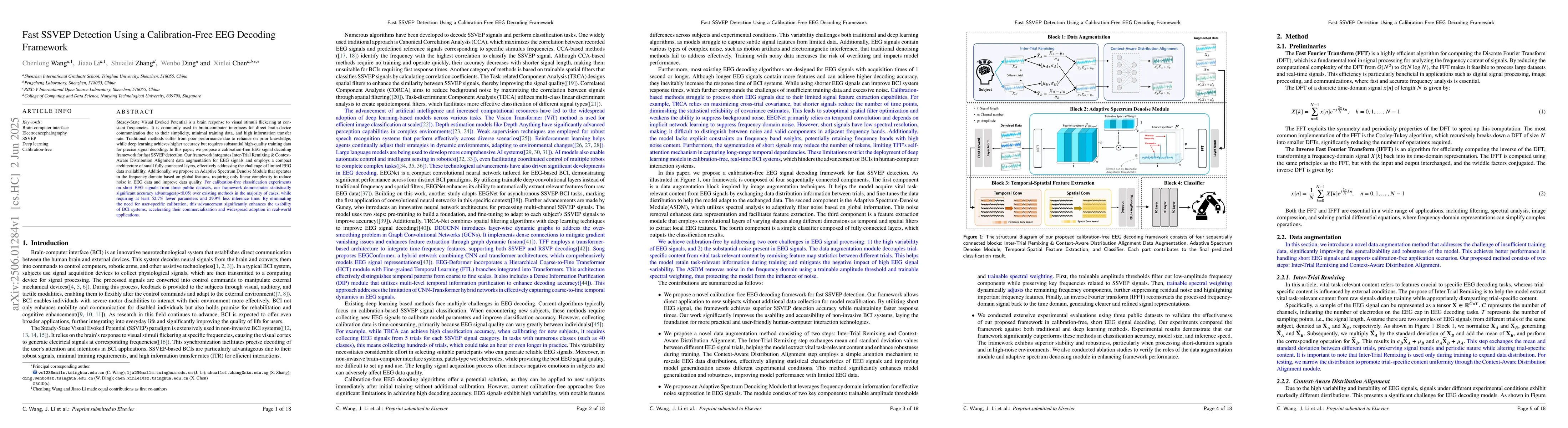 Thumbnail for Fast SSVEP Detection Using a Calibration-Free EEG Decoding Framework