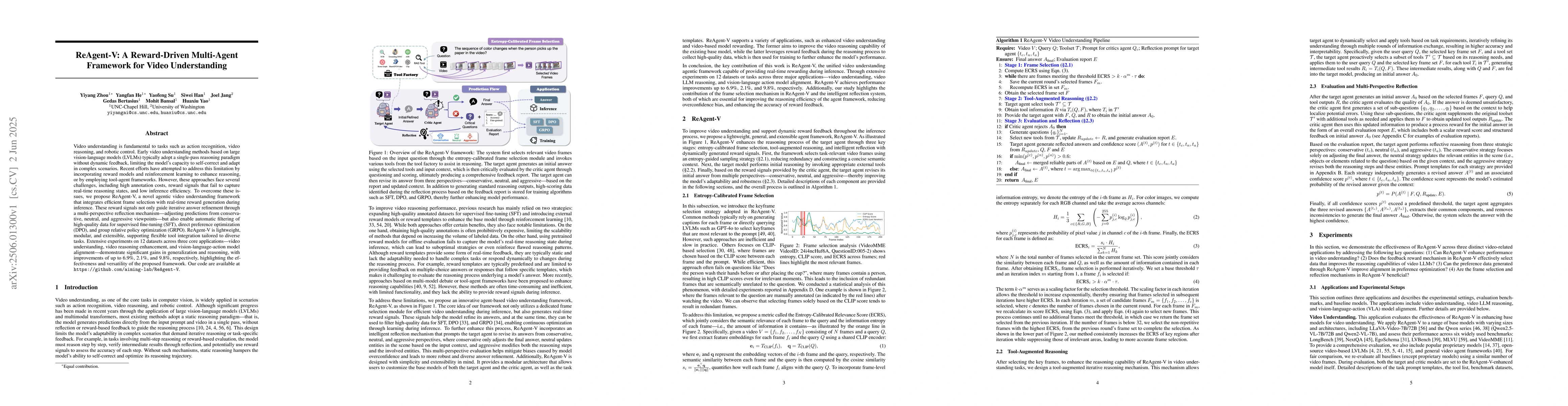 Thumbnail for ReAgent-V: A Reward-Driven Multi-Agent Framework for Video Understanding
