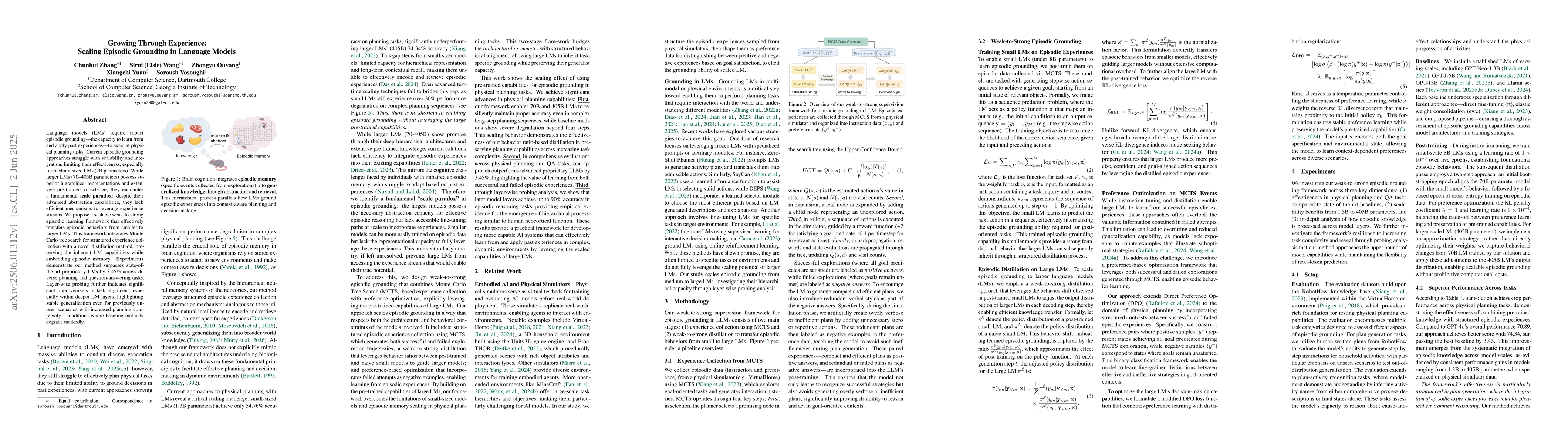 Thumbnail for Growing Through Experience: Scaling Episodic Grounding in Language
  Models