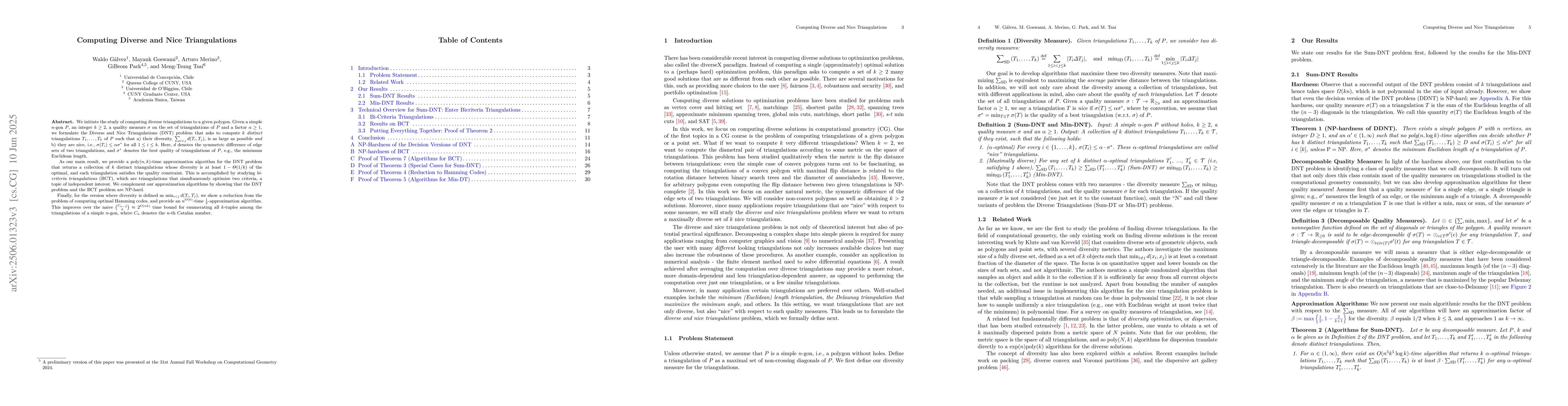 Thumbnail for Computing Diverse and Nice Triangulations