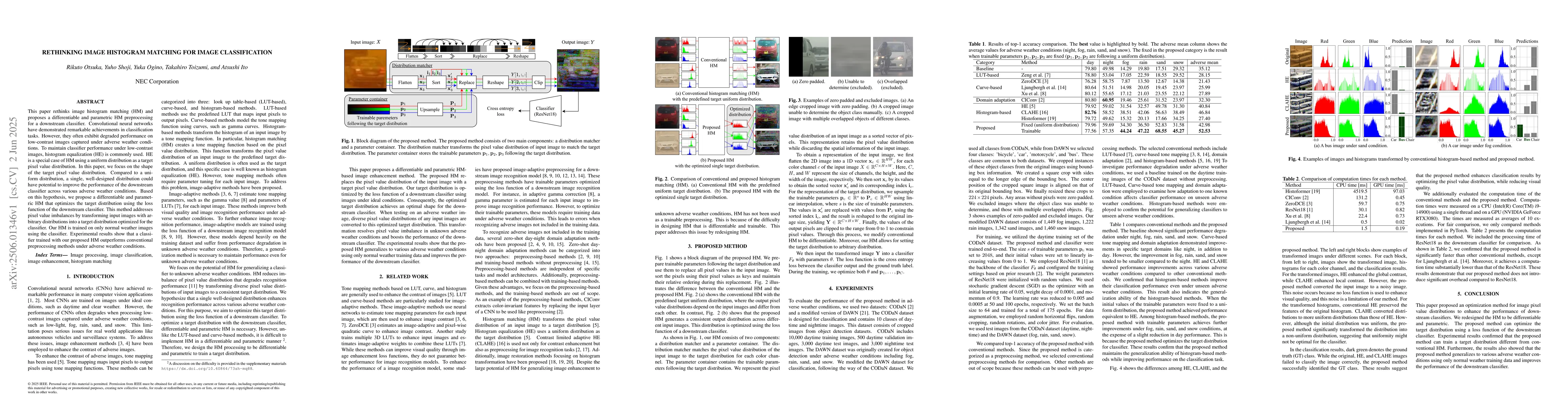 Thumbnail for Rethinking Image Histogram Matching for Image Classification