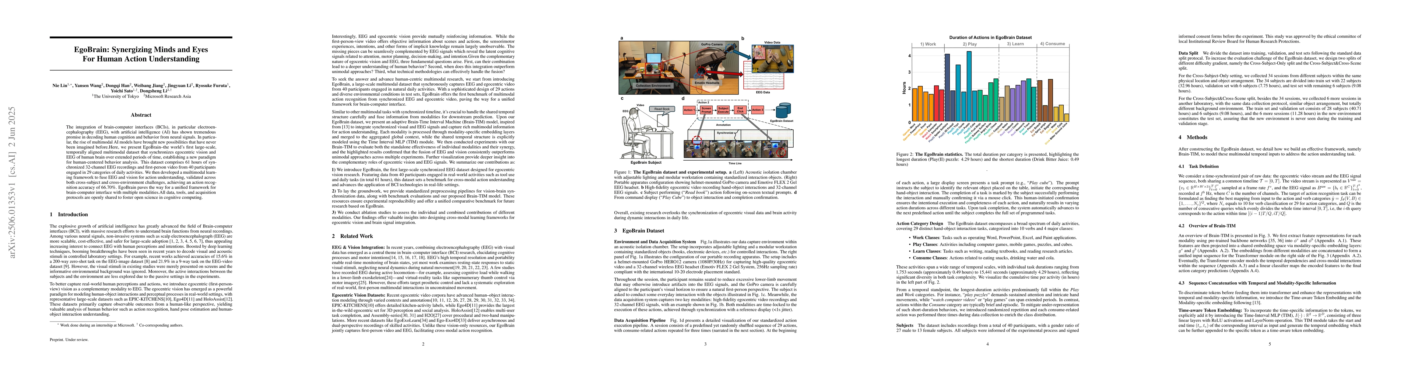 Thumbnail for EgoBrain: Synergizing Minds and Eyes For Human Action Understanding