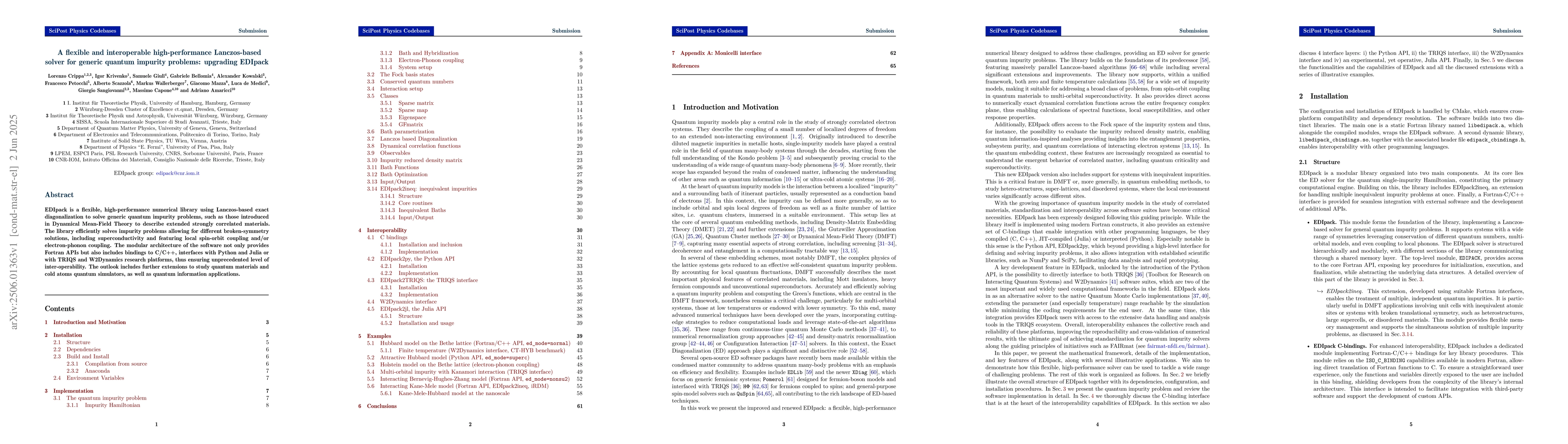 Thumbnail for A flexible and interoperable high-performance Lanczos-based solver for
  generic quantum impurity problems: upgrading EDIpack