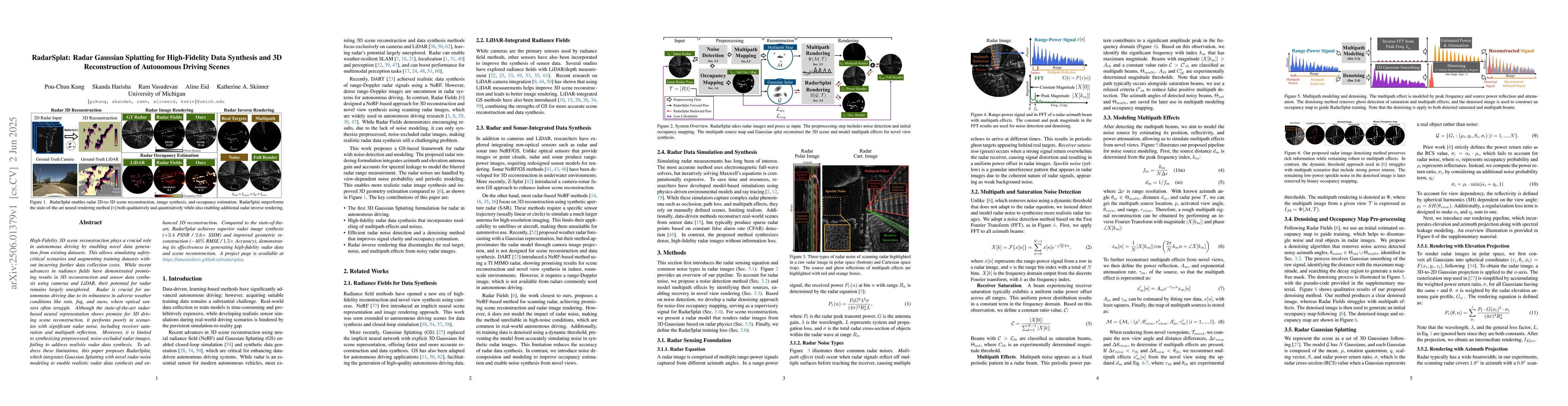 Thumbnail for RadarSplat: Radar Gaussian Splatting for High-Fidelity Data Synthesis
  and 3D Reconstruction of Autonomous Driving Scenes
