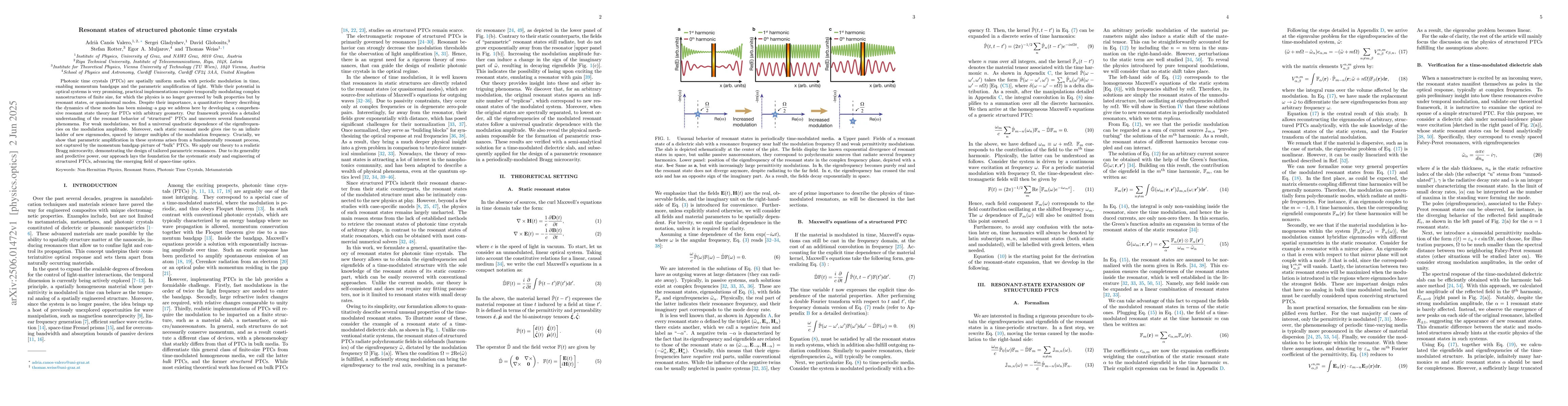 Thumbnail for Resonant states of structured photonic time crystals