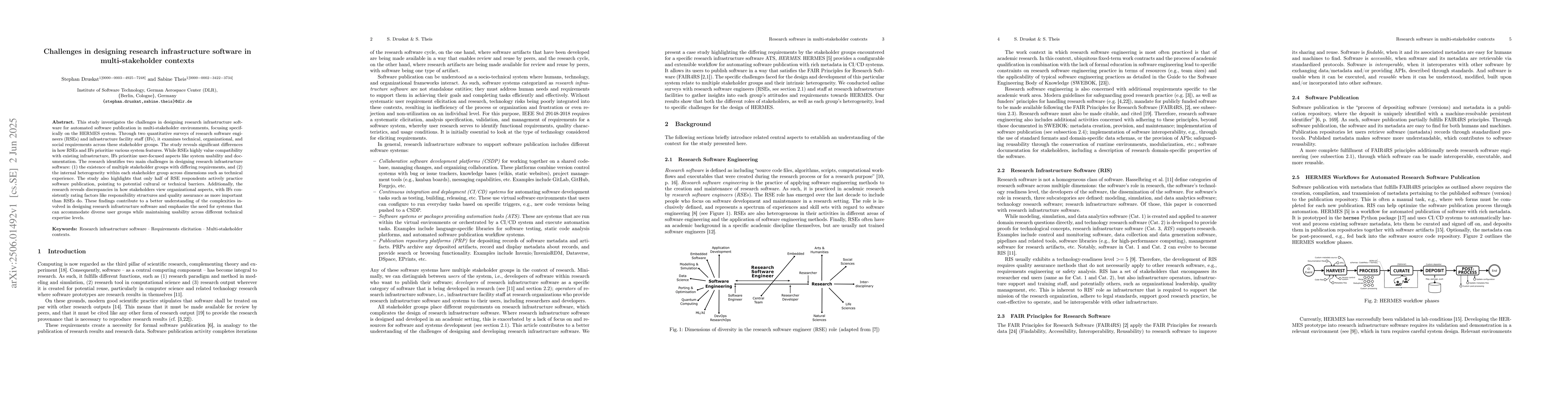 Thumbnail for Challenges in designing research infrastructure software in
  multi-stakeholder contexts