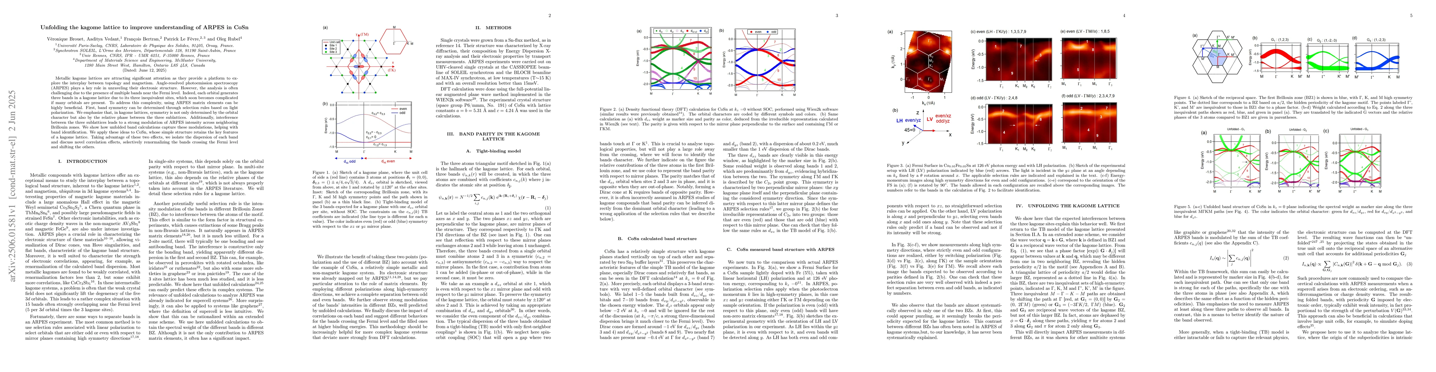 Thumbnail for Unfolding the kagome lattice to improve understanding of ARPES in CoSn