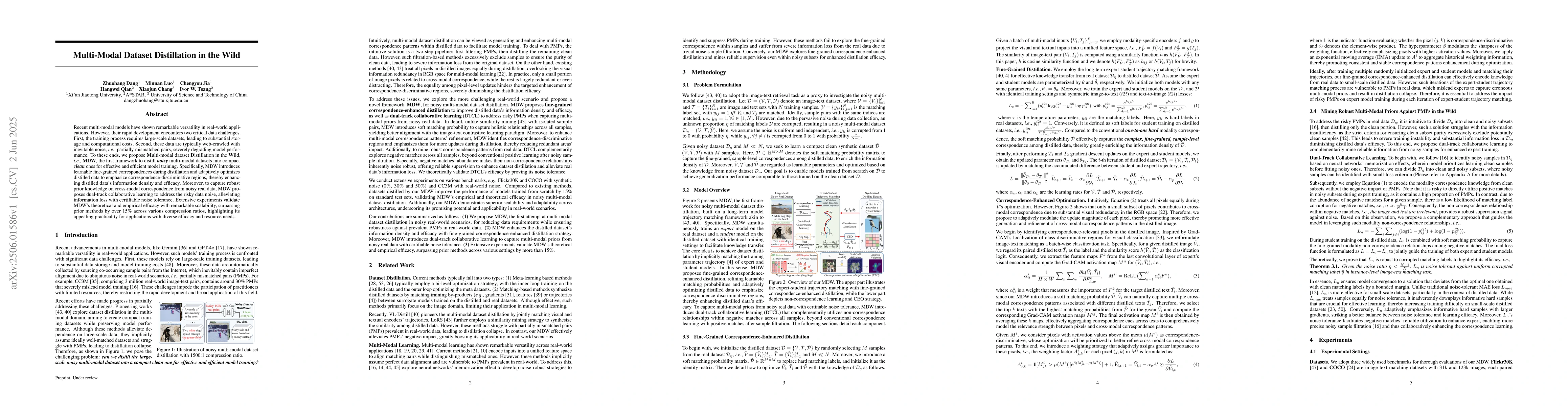 Thumbnail for Multi-Modal Dataset Distillation in the Wild
