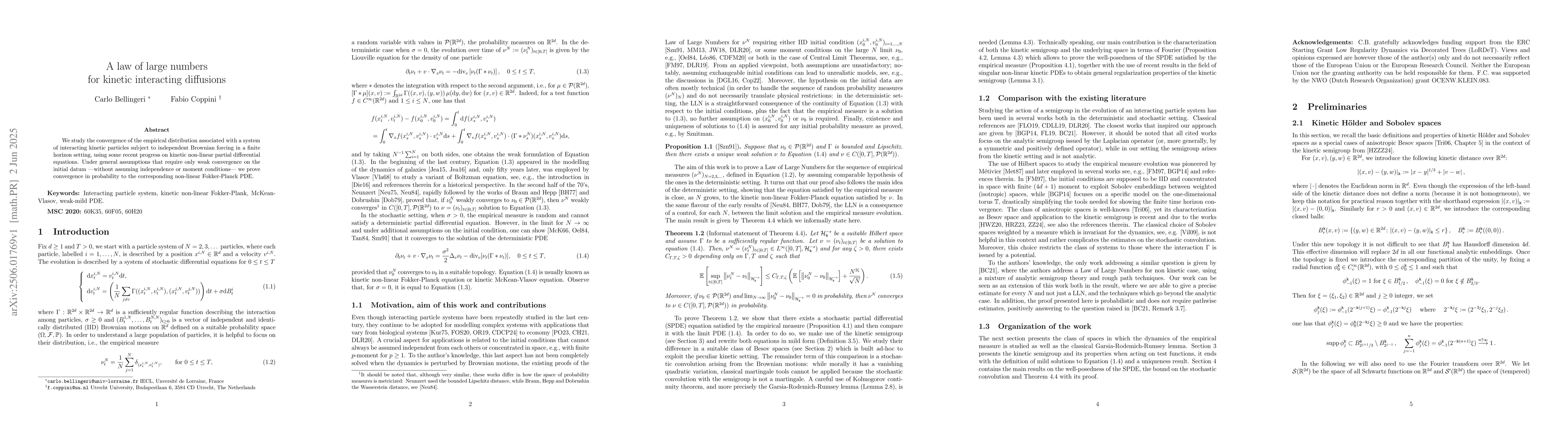 Thumbnail for A law of large numbers for kinetic interacting diffusions