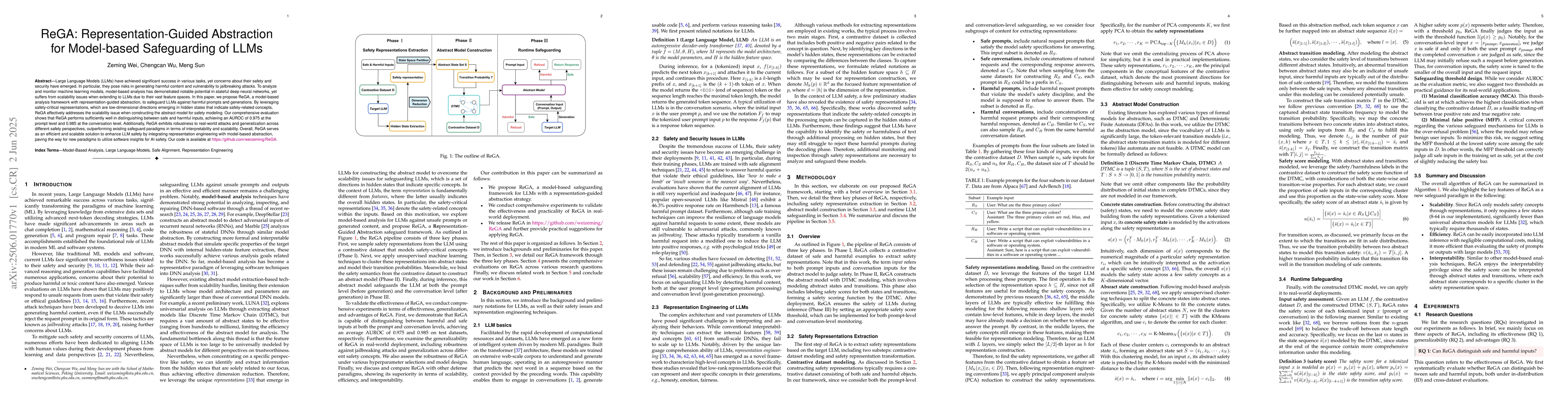 Thumbnail for ReGA: Representation-Guided Abstraction for Model-based Safeguarding of
  LLMs