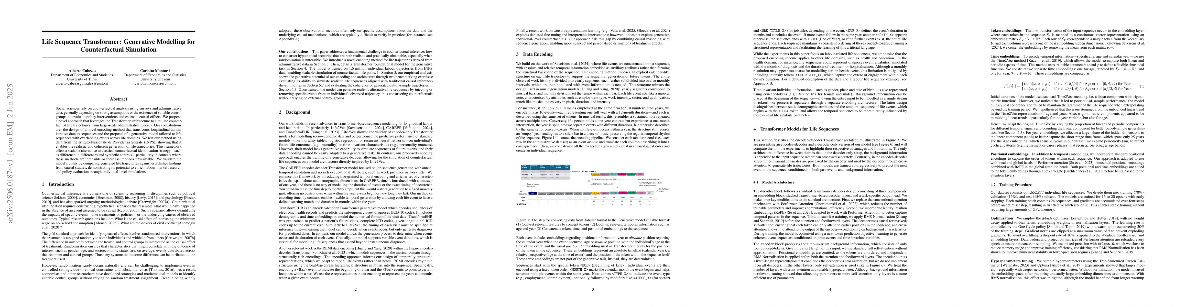 Thumbnail for Life Sequence Transformer: Generative Modelling for Counterfactual
  Simulation