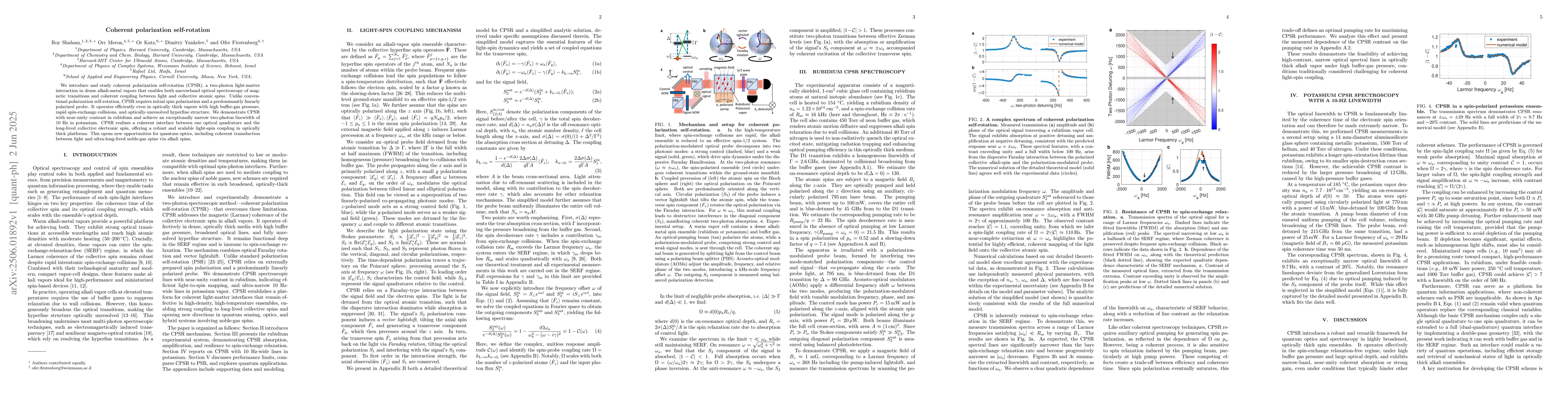 Thumbnail for Coherent polarization self-rotation