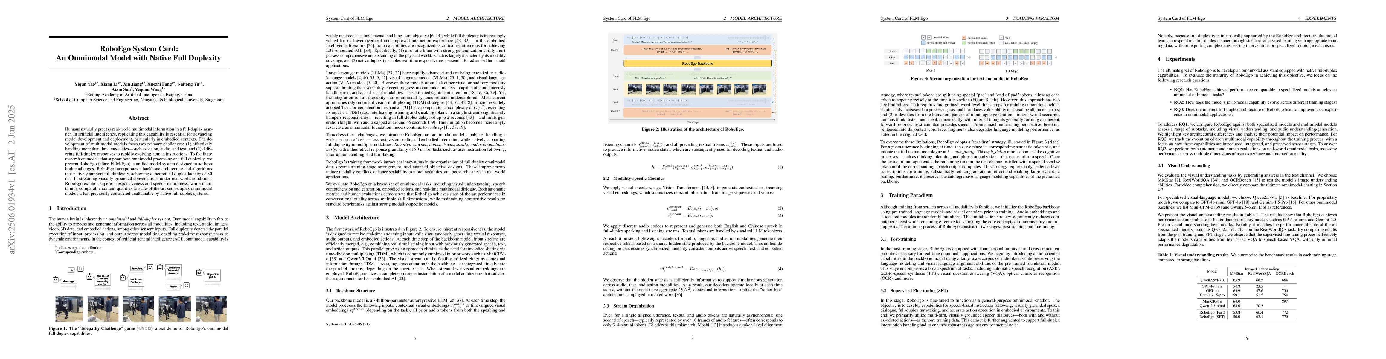 Thumbnail for RoboEgo System Card: An Omnimodal Model with Native Full Duplexity