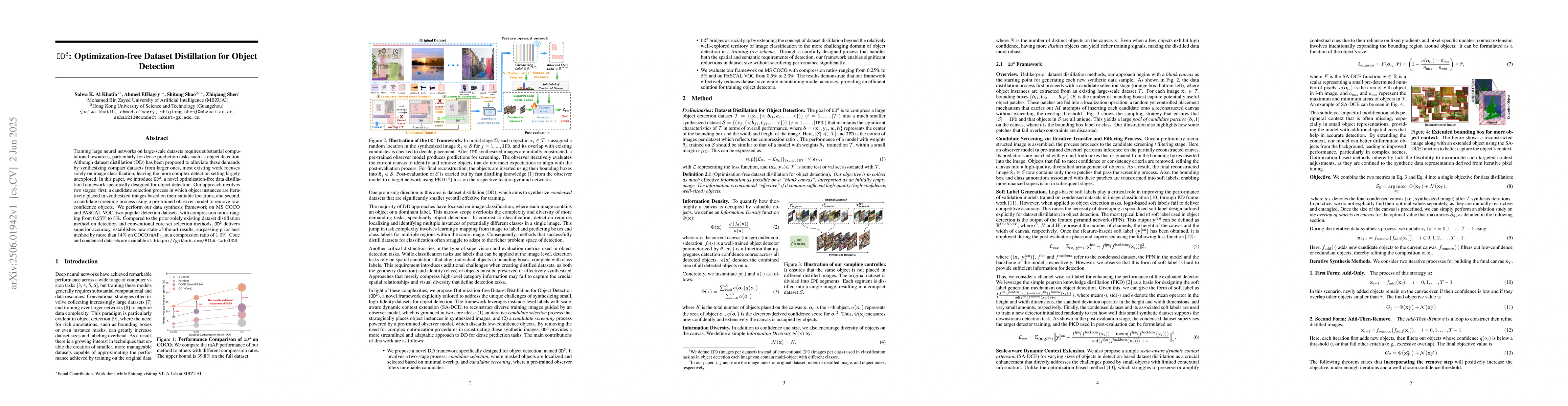 Thumbnail for OD3: Optimization-free Dataset Distillation for Object Detection