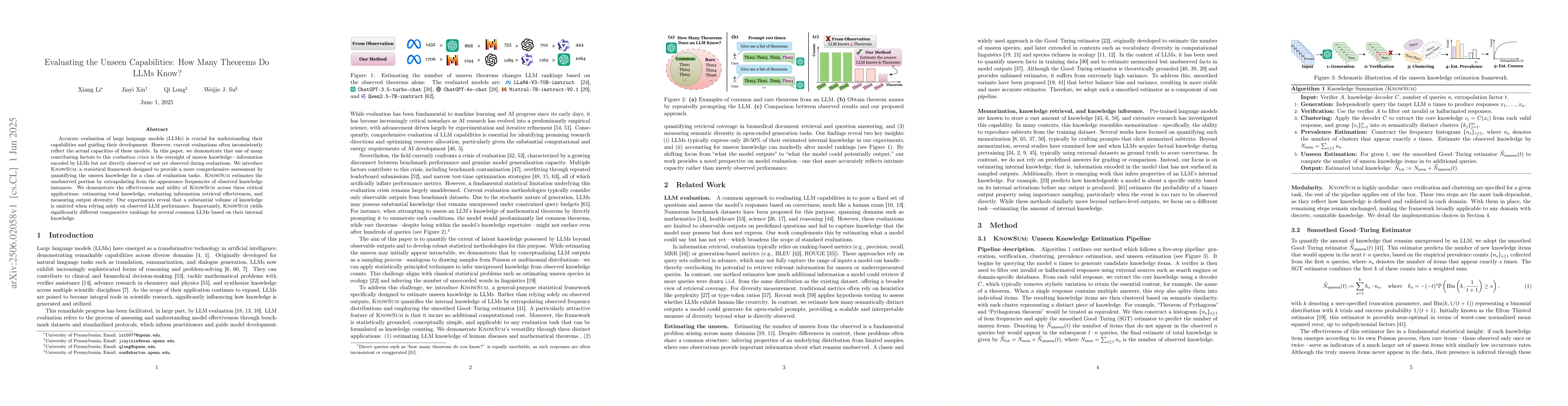 Thumbnail for Evaluating the Unseen Capabilities: How Many Theorems Do LLMs Know?