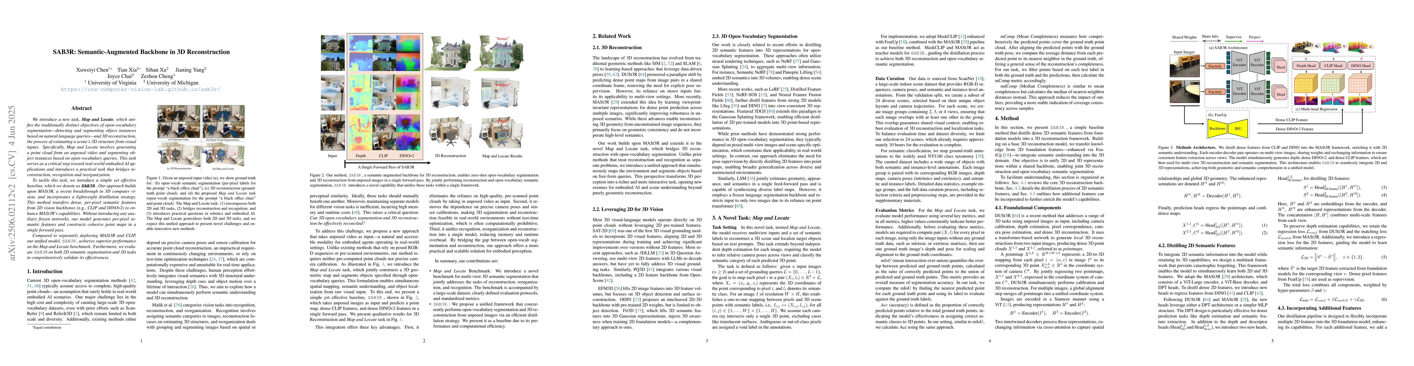 Thumbnail for SAB3R: Semantic-Augmented Backbone in 3D Reconstruction