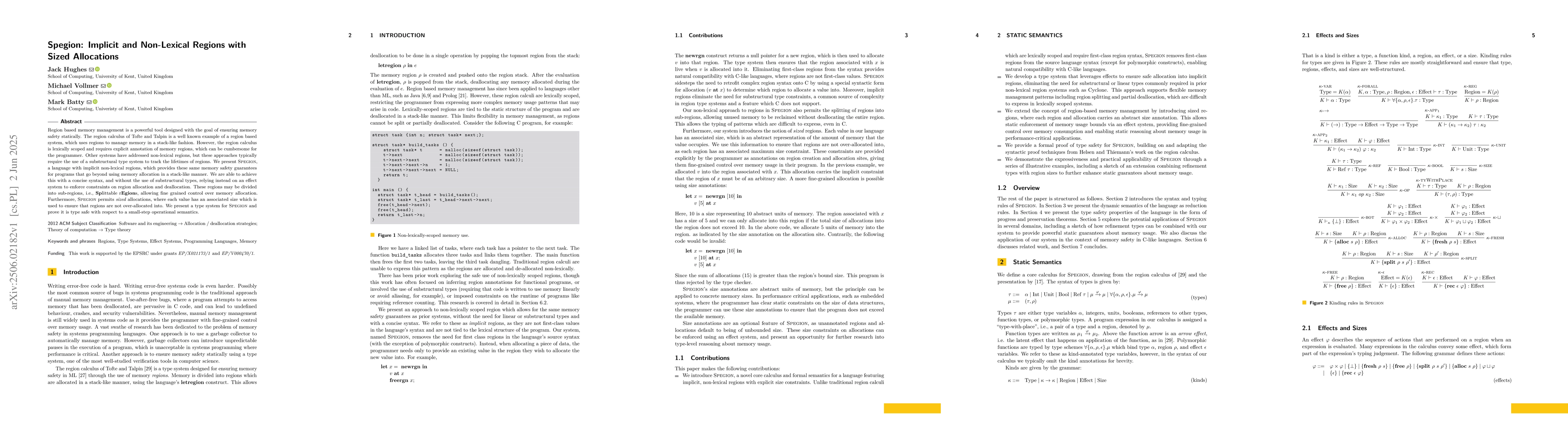 Thumbnail for Spegion: Implicit and Non-Lexical Regions with Sized Allocations