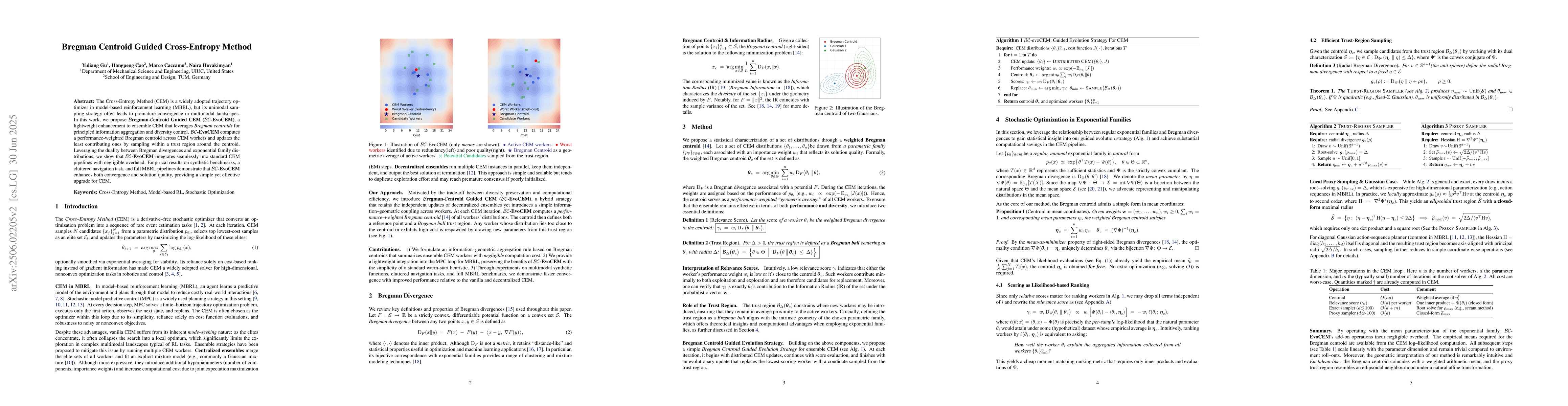 Thumbnail for Bregman Centroid Guided Cross-Entropy Method