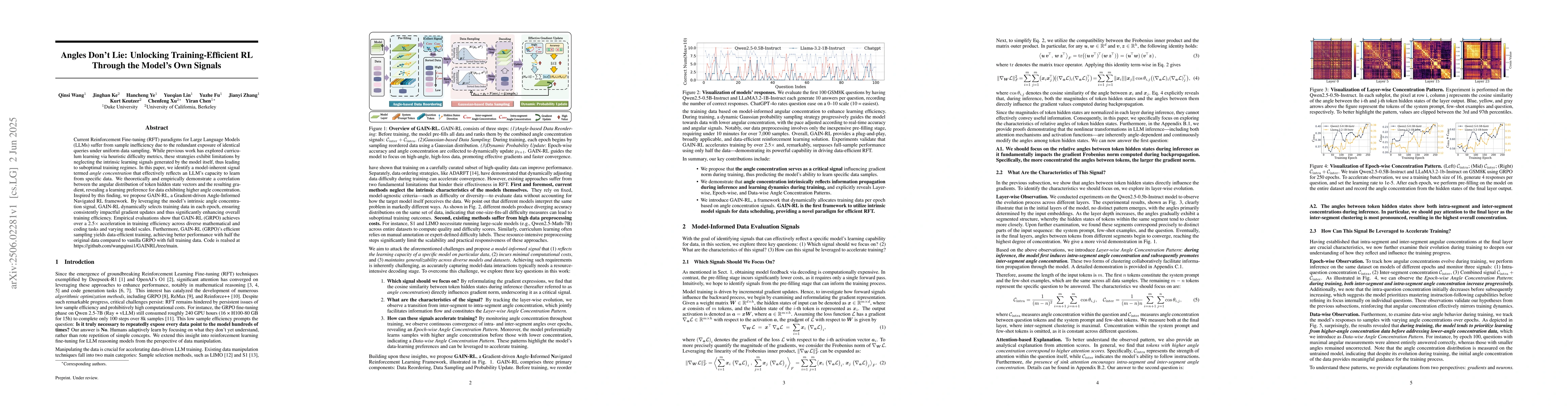 Thumbnail for Angles Don't Lie: Unlocking Training-Efficient RL Through the Model's
  Own Signals