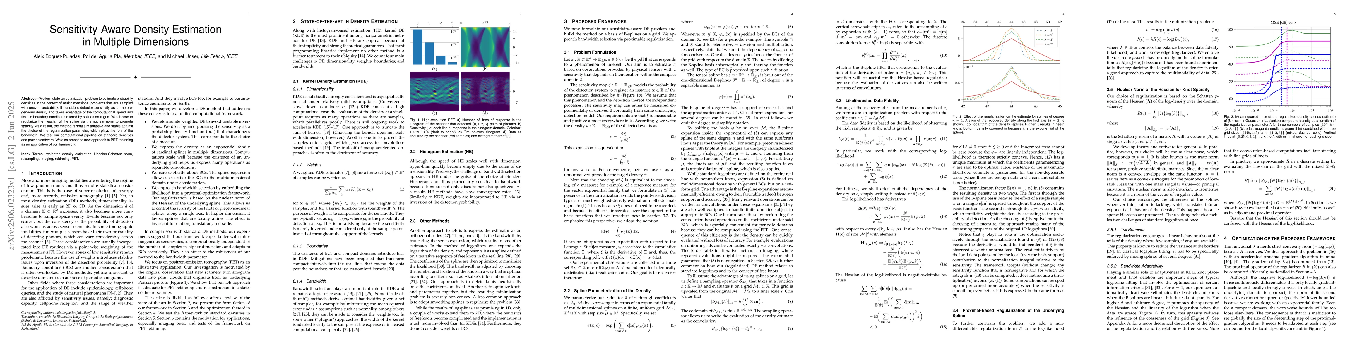 Thumbnail for Sensitivity-Aware Density Estimation in Multiple Dimensions
