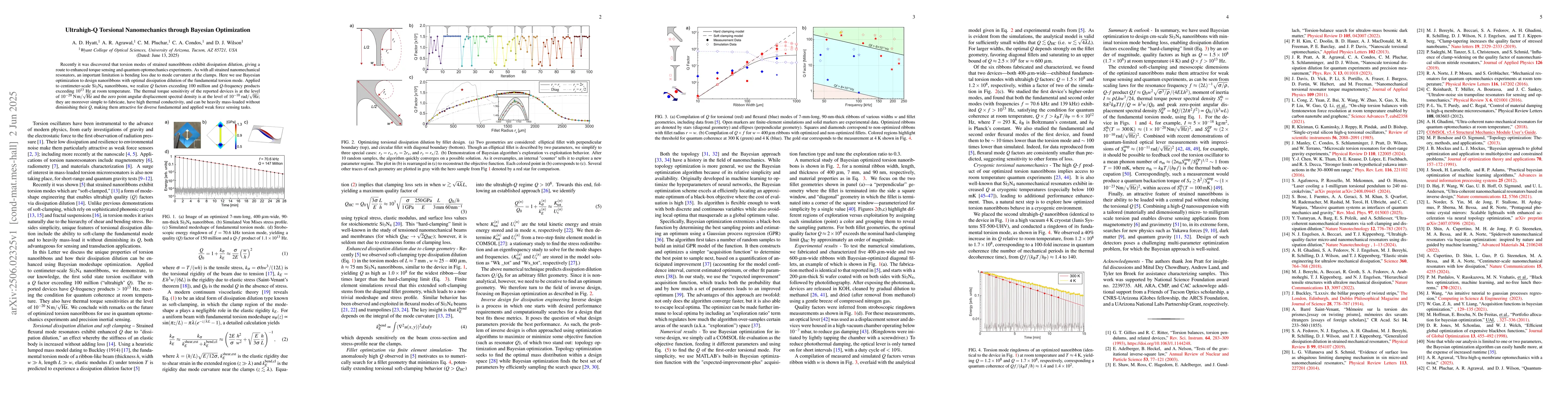 Thumbnail for Ultrahigh-Q Torsional Nanomechanics through Bayesian Optimization