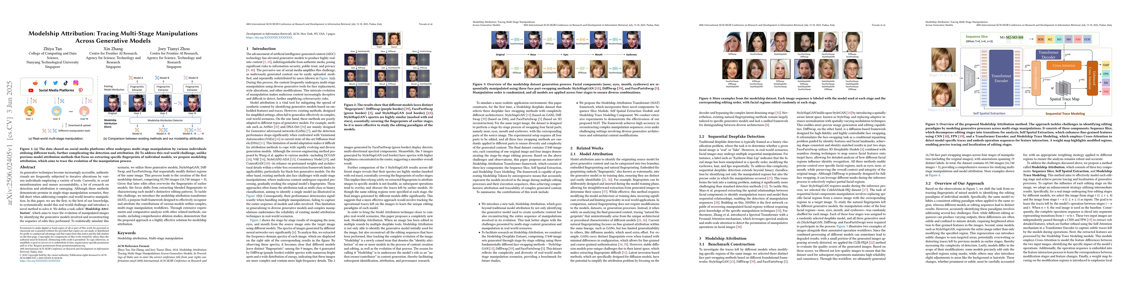 Thumbnail for Modelship Attribution: Tracing Multi-Stage Manipulations Across
  Generative Models