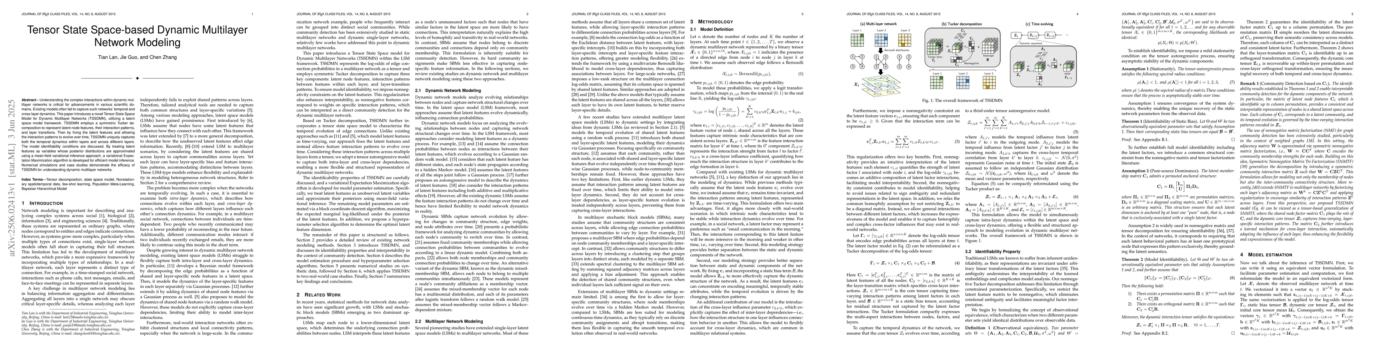 Thumbnail for Tensor State Space-based Dynamic Multilayer Network Modeling