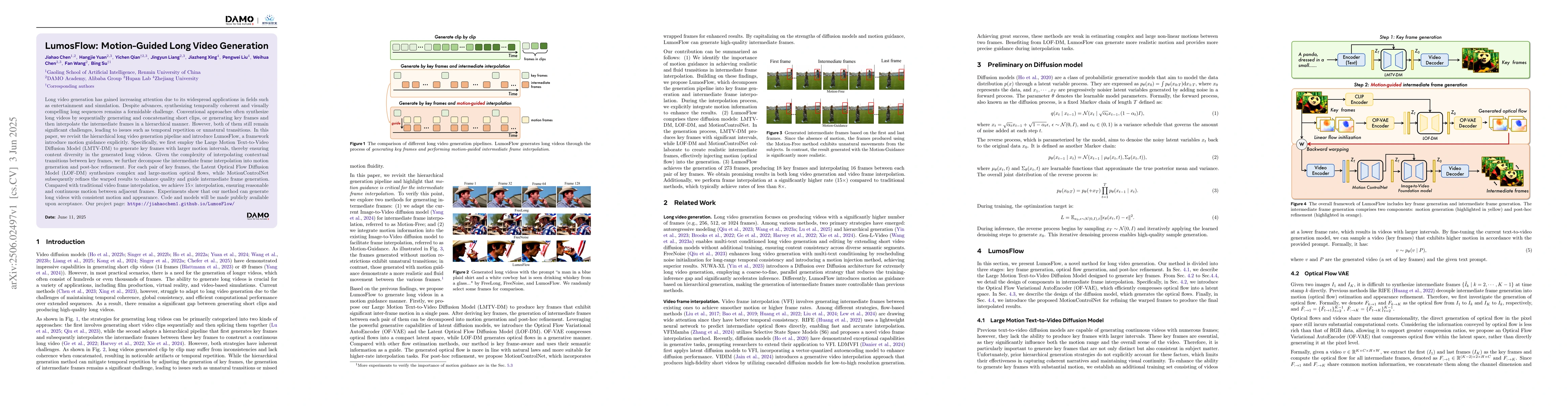 Thumbnail for LumosFlow: Motion-Guided Long Video Generation