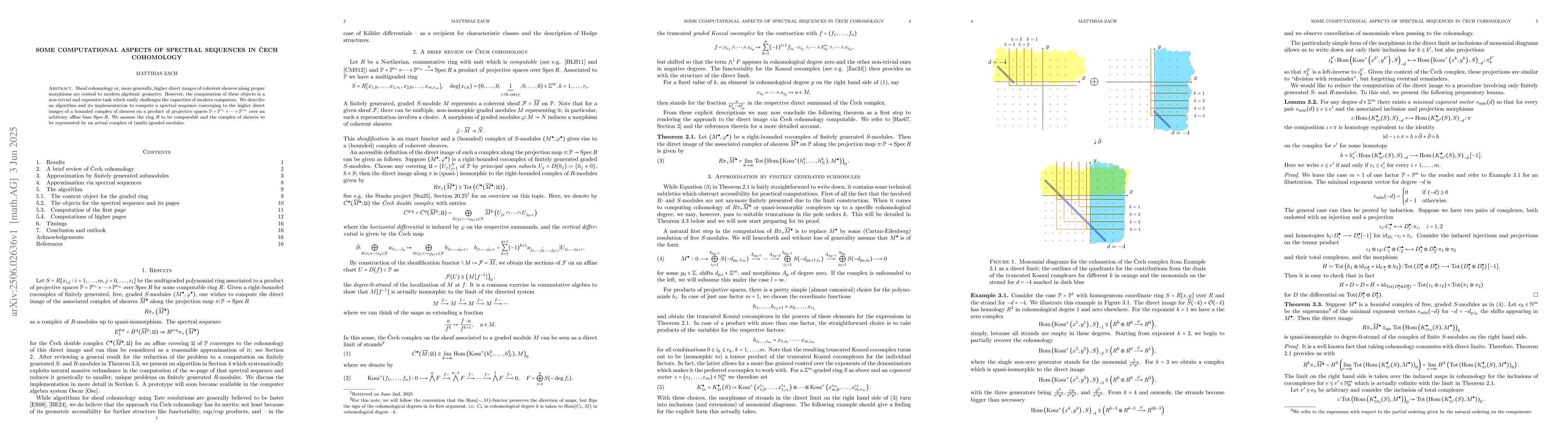 Thumbnail for Some computational aspects of spectral sequences in Čech cohomology