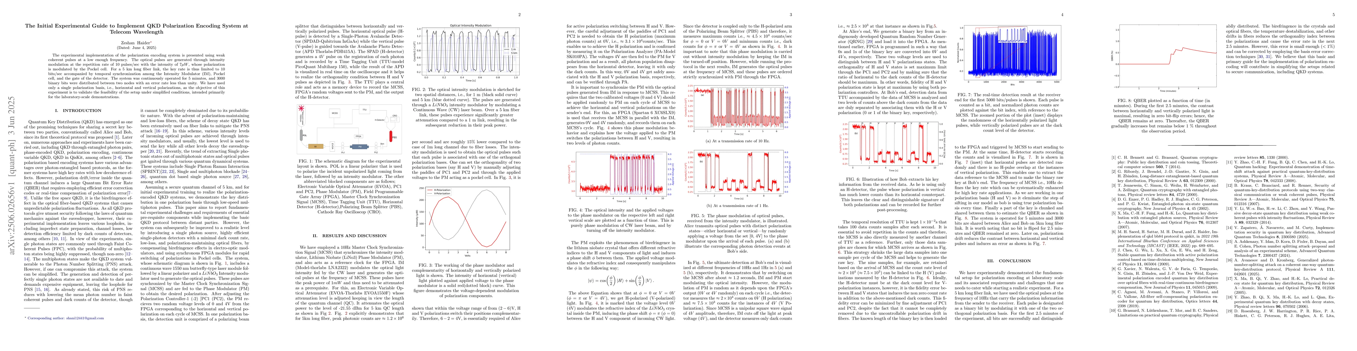 Thumbnail for The Initial Experimental Guide to Implement QKD Polarization Encoding
  System at Telecom Wavelength